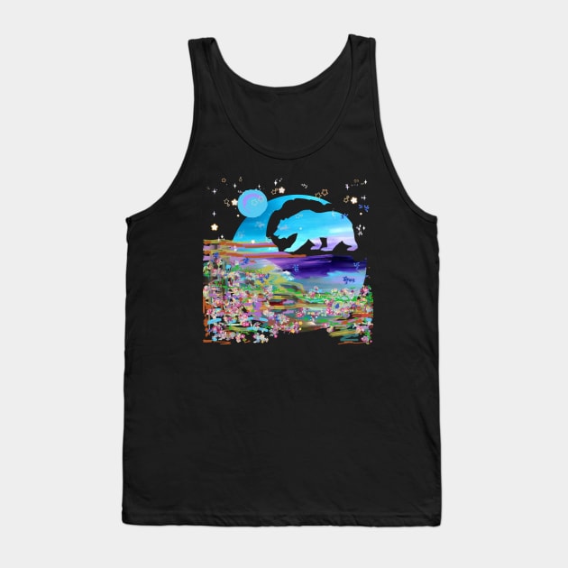 Moon Bear Tank Top by tanyazevallos